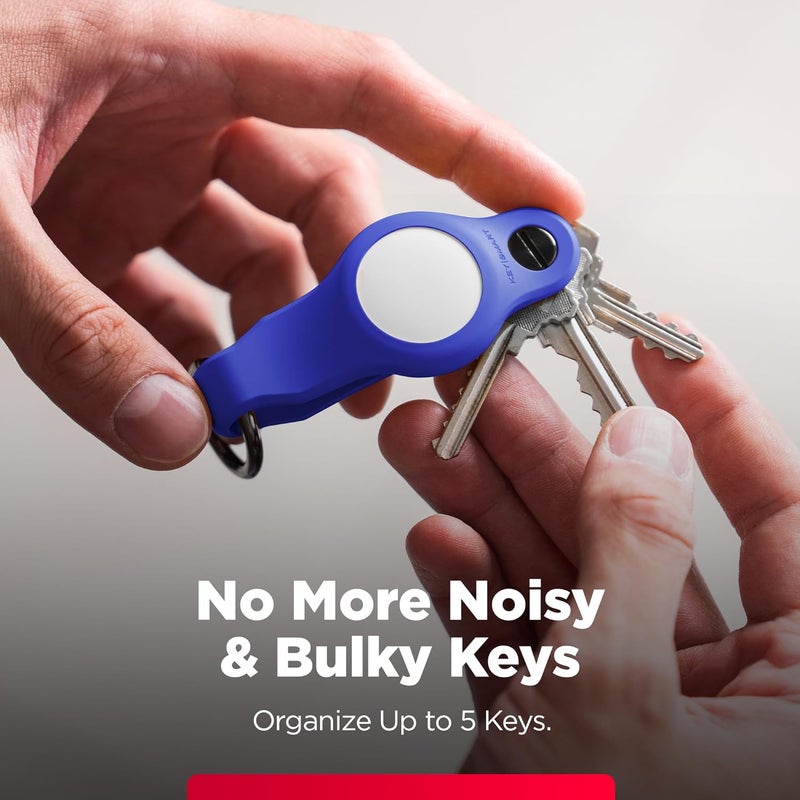 key smart KeySmart Air - Premium Keychain Key Holder Compatible with Apple AirTag, 5 Key Organizer Keychain, Air Tags Not Included - Image 3